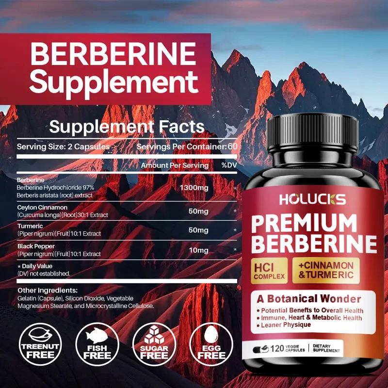 Holucks Premium Berberine HCl  - Berberine Hcl Capsule avaliação e preço