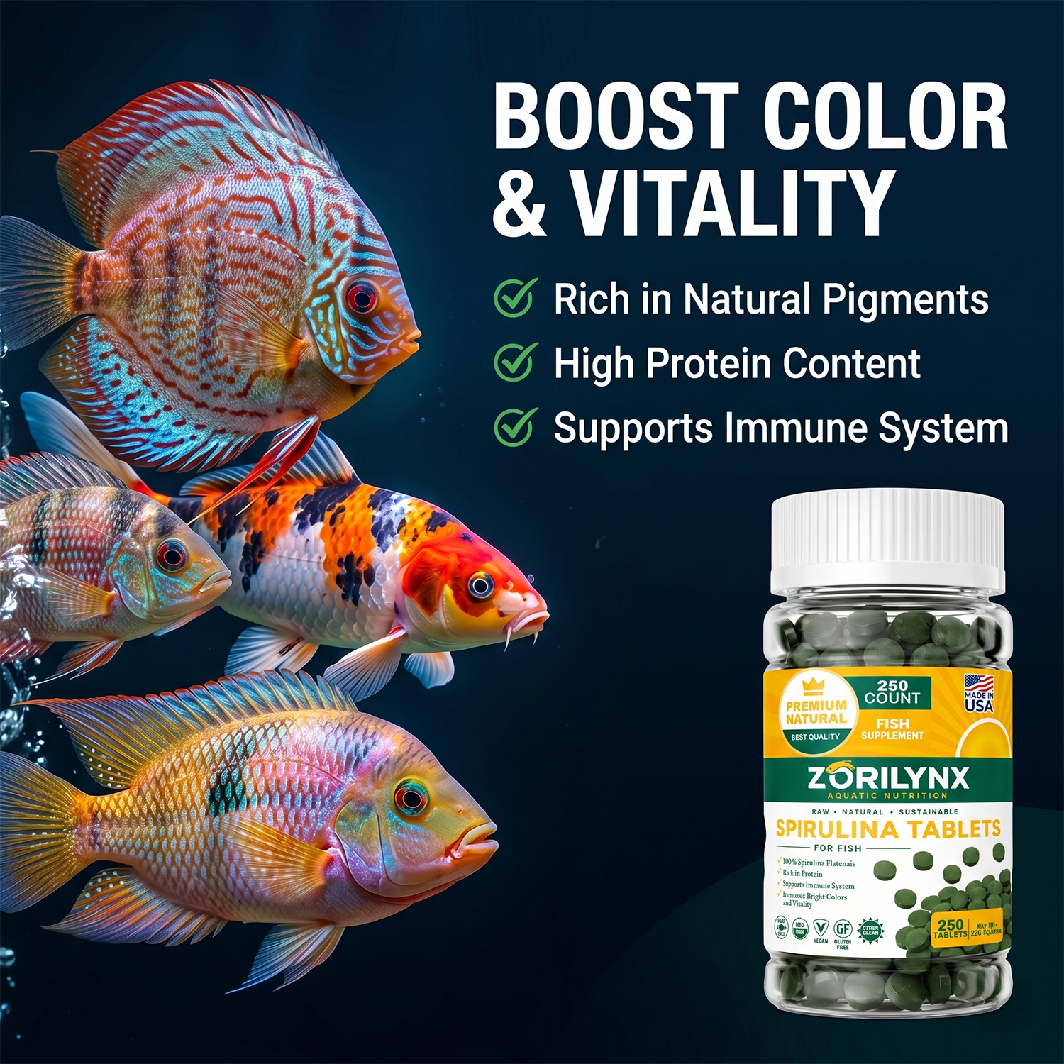 1250pcs High Purity Spirulina  - Spirulina Tablet Organic avaliação e preço