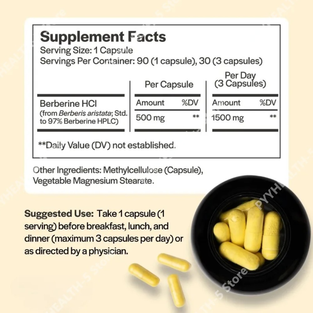 Berberine HCl Supplement 500mg - Berberine Hcl Capsule avaliação e preço