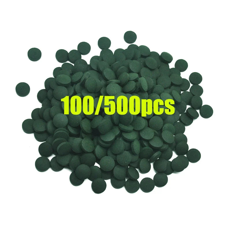 100-500Pcs High Purity Spiruli - Spirulina Tablet Organic avaliação e preço