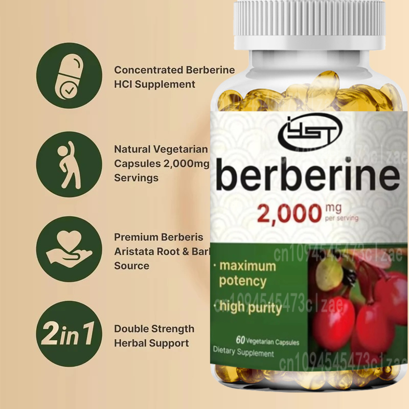 Berberine Supplement | 60 Vege - Berberine Hcl Capsule avaliação e preço