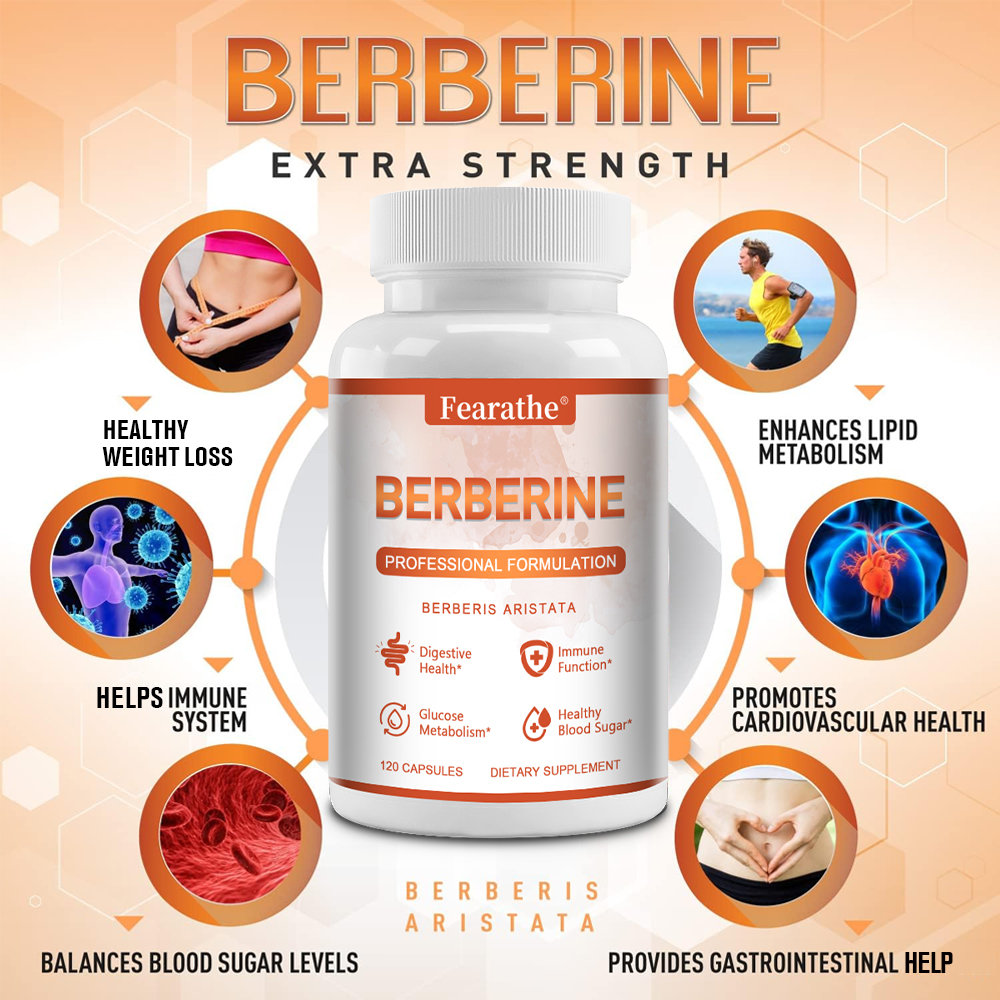 Berberine HCL Capsules 1200mg, - Berberine Hcl Capsule avaliação e preço