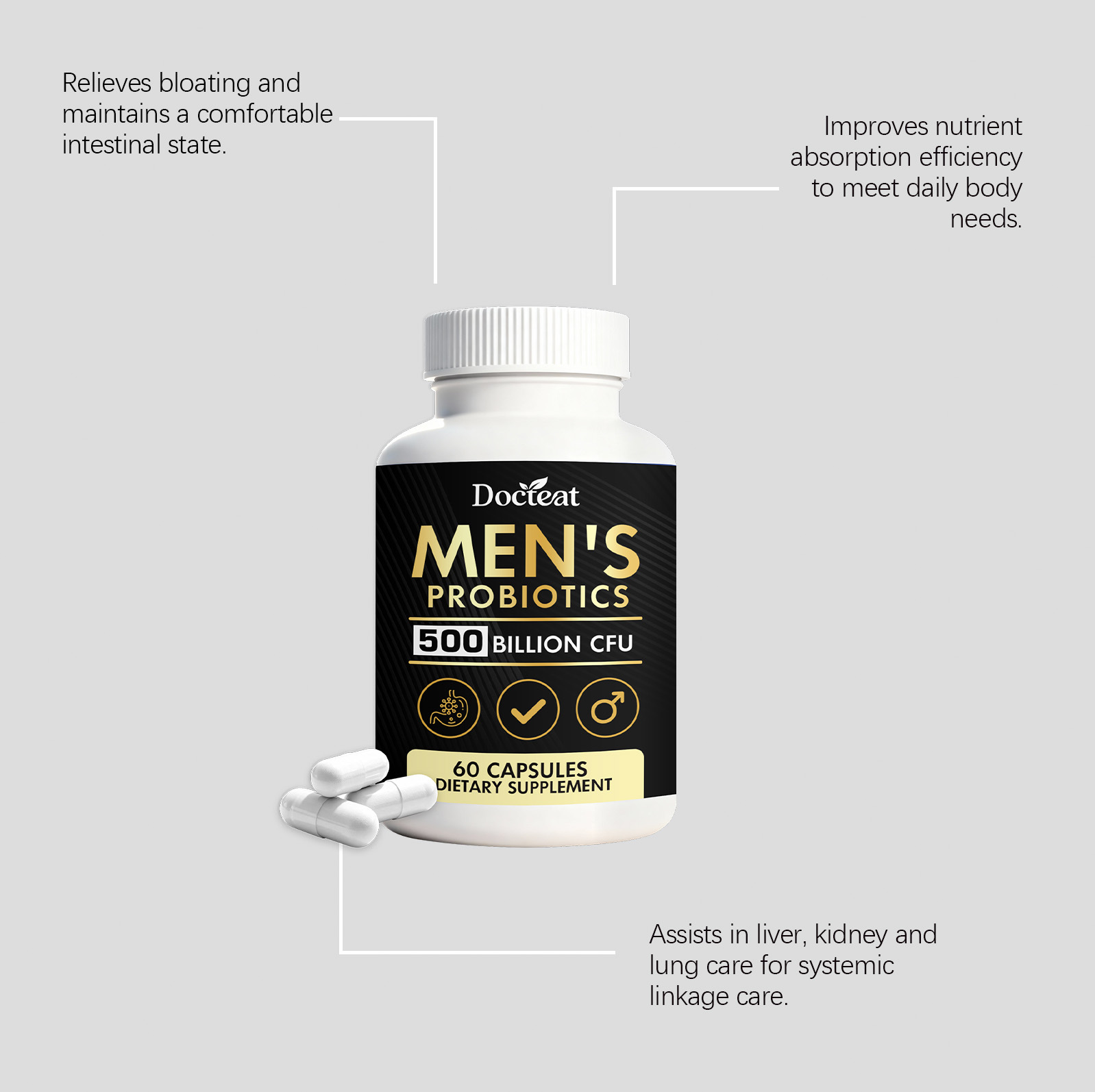 GOOGEER Men's Health Capsules  - Nutrition Fitness Supplements avaliação e preço