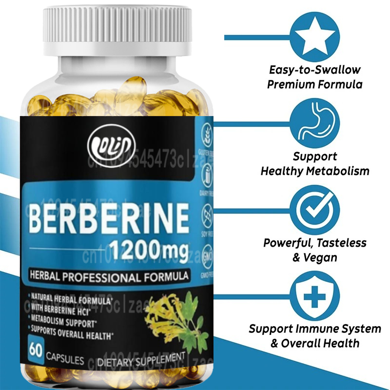 1200mg HCL Supplement, Healthy - Berberine Hcl Capsule avaliação e preço