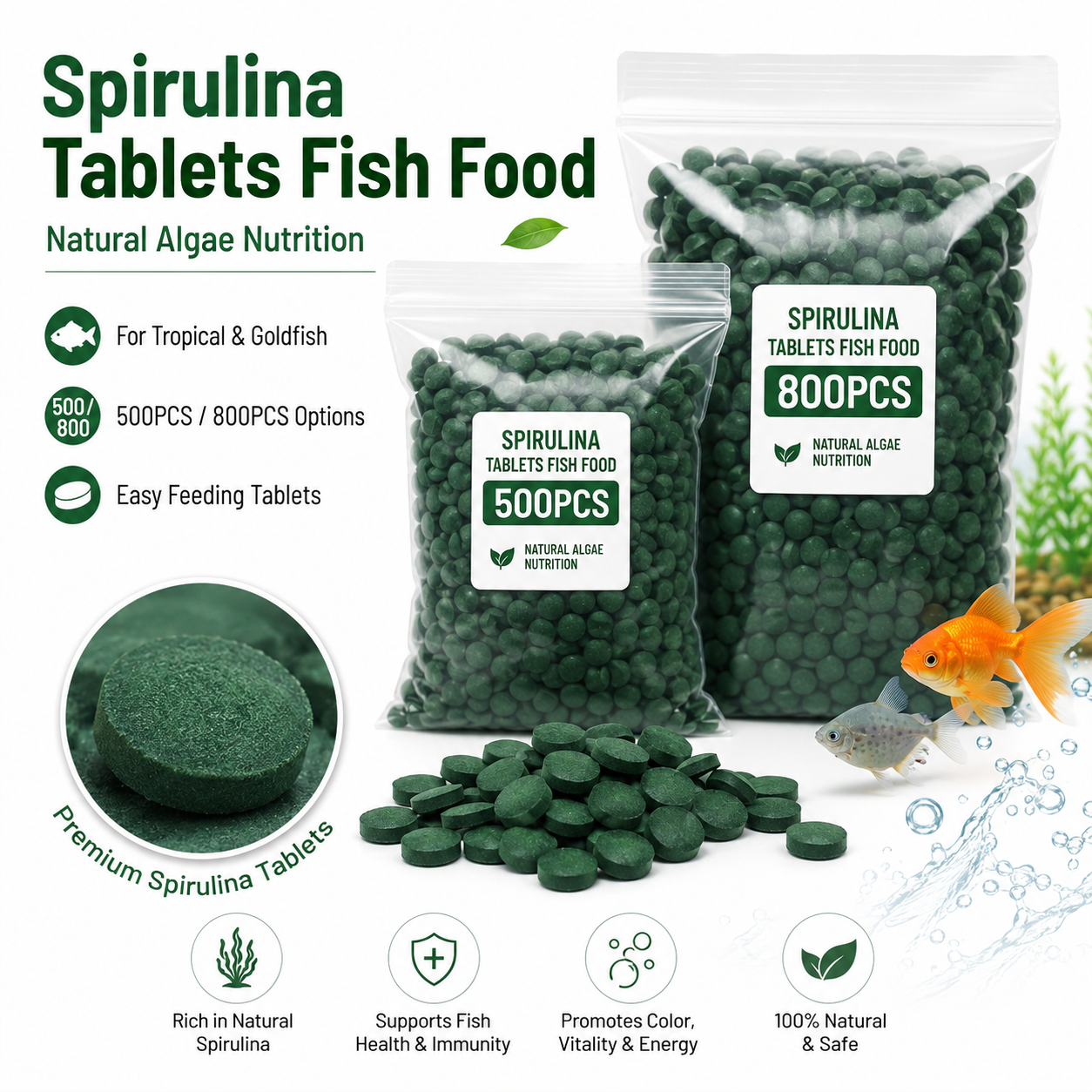 High Purity Spirulina Tablets  - Spirulina Tablet Organic avaliação e preço