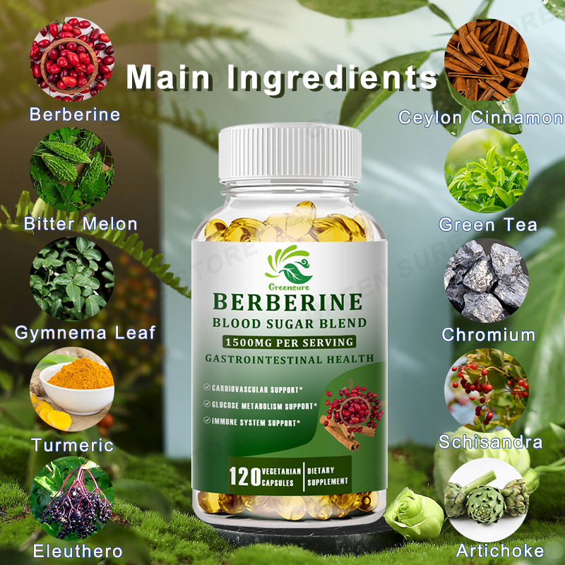 GREEBSUER Berberine for Metabo - Berberine Hcl Capsule avaliação e preço
