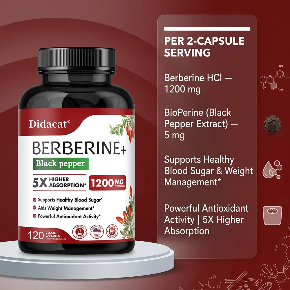 Berberine Supplement 1200mg -  - Berberine Hcl Capsule avaliação e preço