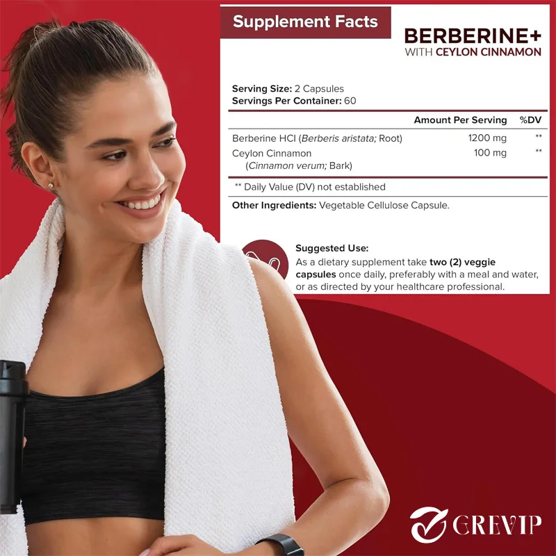 Premium Berberine HCL 1200 Mg  - Berberine Hcl Capsule avaliação e preço